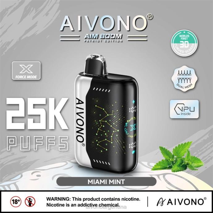 Aivono AIM BOOM 25000 menta de miami - T886349 Aivono Vaper