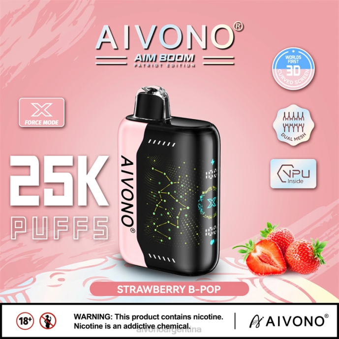 Aivono AIM BOOM 25000 pop b de fresa - T886352 Aivono Vaper