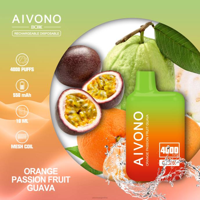 Aivono AIM BOXX 4000 guayaba naranja y maracuyá - T886212 Aivono Reseñas