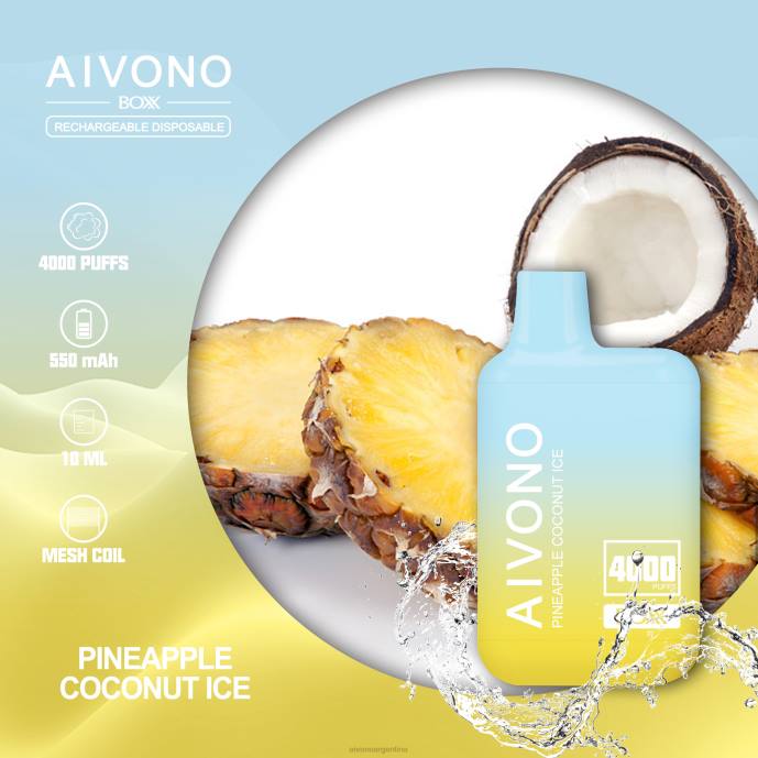 Aivono AIM BOXX 4000 hielo de piña y coco - T886222 Aivono Argentina