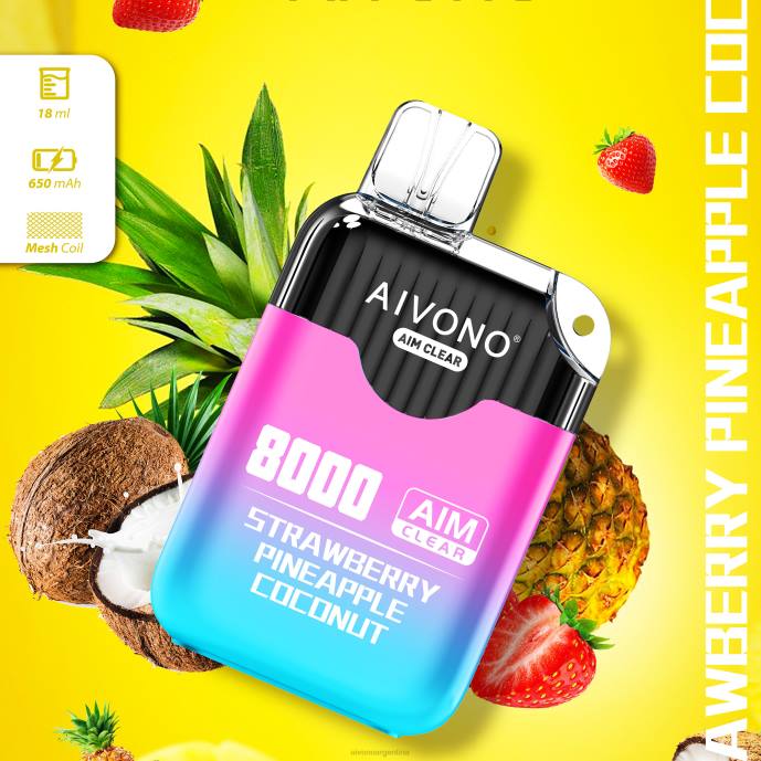 Aivono AIM CLEAR 8000 fresa piña coco - T886207 Aivono Argentina