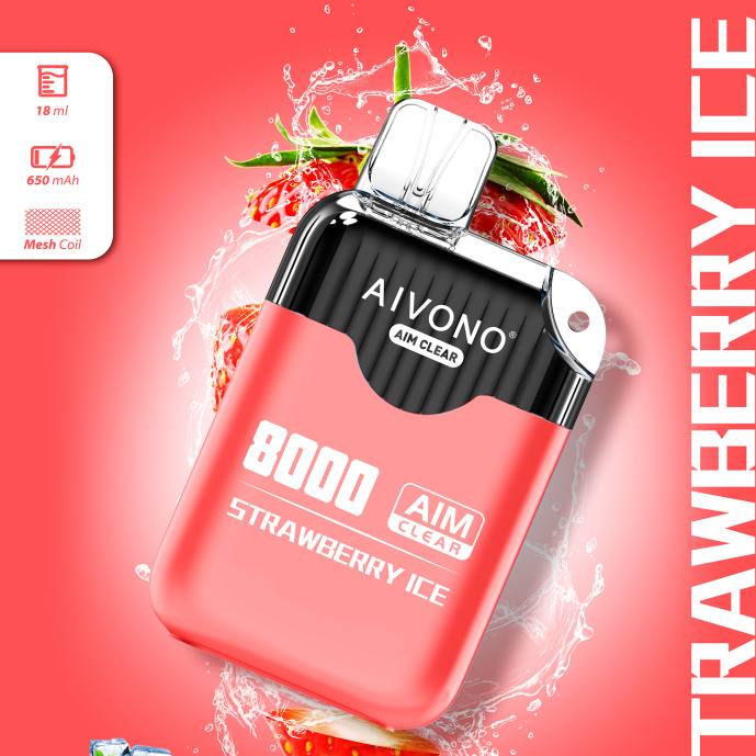 Aivono AIM CLEAR 8000 hielo de fresa - T886205 Aivono Vaper