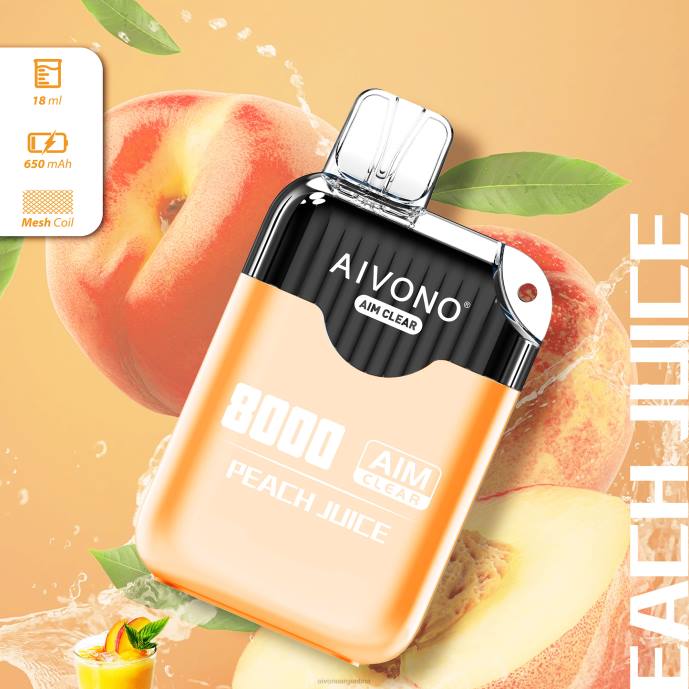 Aivono AIM CLEAR 8000 jugo de durazno - T886203 Aivono Reseñas