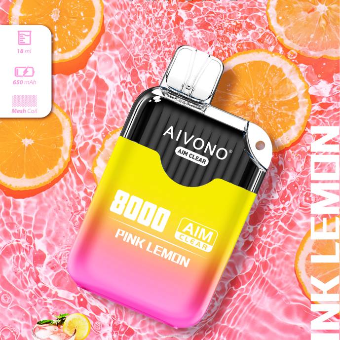 Aivono AIM CLEAR 8000 limon rosa - T886211 Aivono Vaper