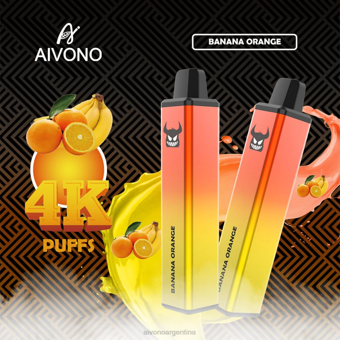 Aivono AIM FREAK 4000 plátano naranja - T886258 Aivono Argentina