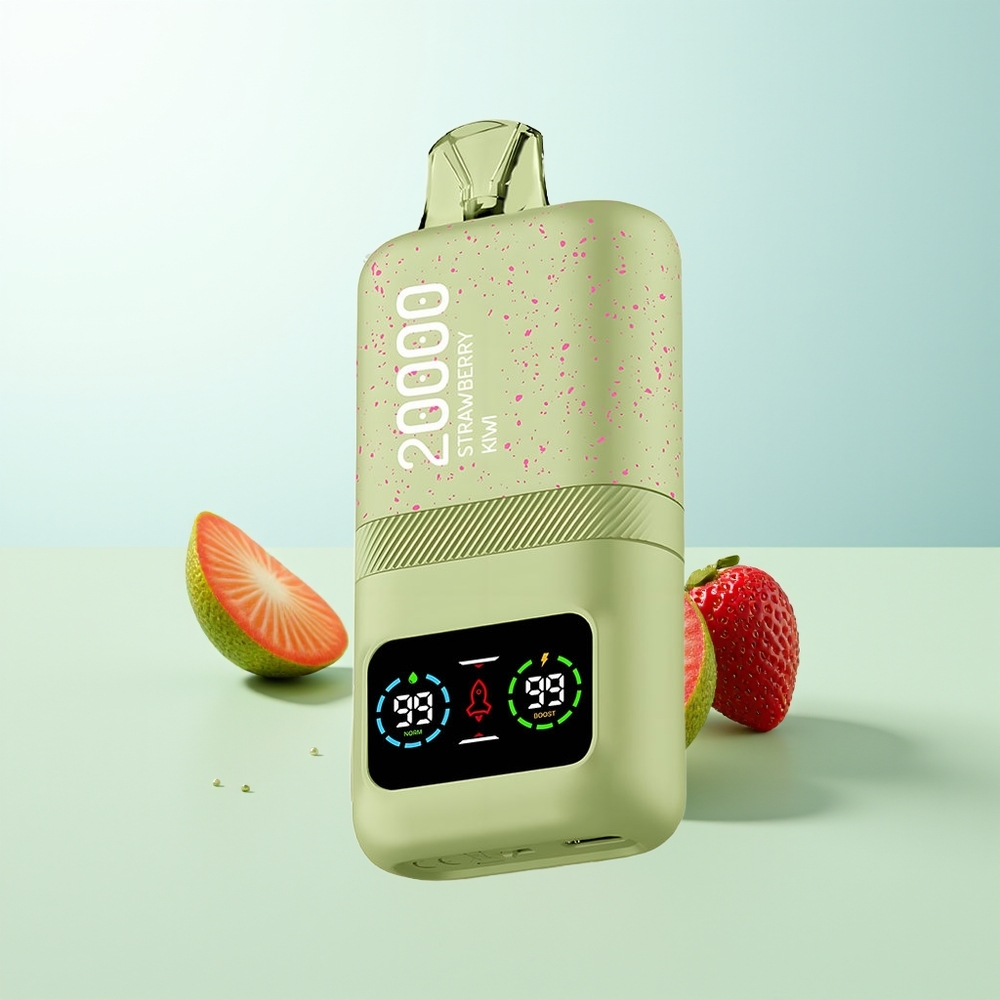 Aivono AIM MAGIC 20000 Puffs Fresa Kiwi Recargable LCD Dual Mesh