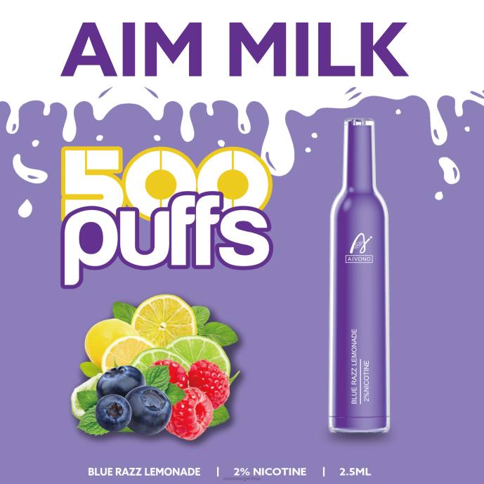 Aivono AIM MILK 500 limonada azul razz - T886264 Aivono Argentina