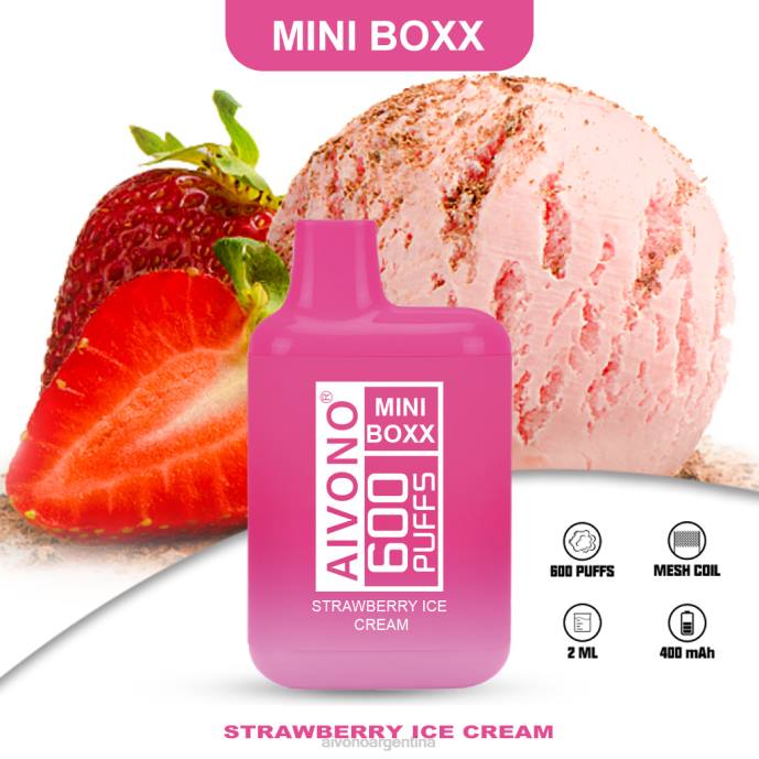 Aivono AIM MINI BOXX 600 helado de fresa - T886232 Aivono Vaper