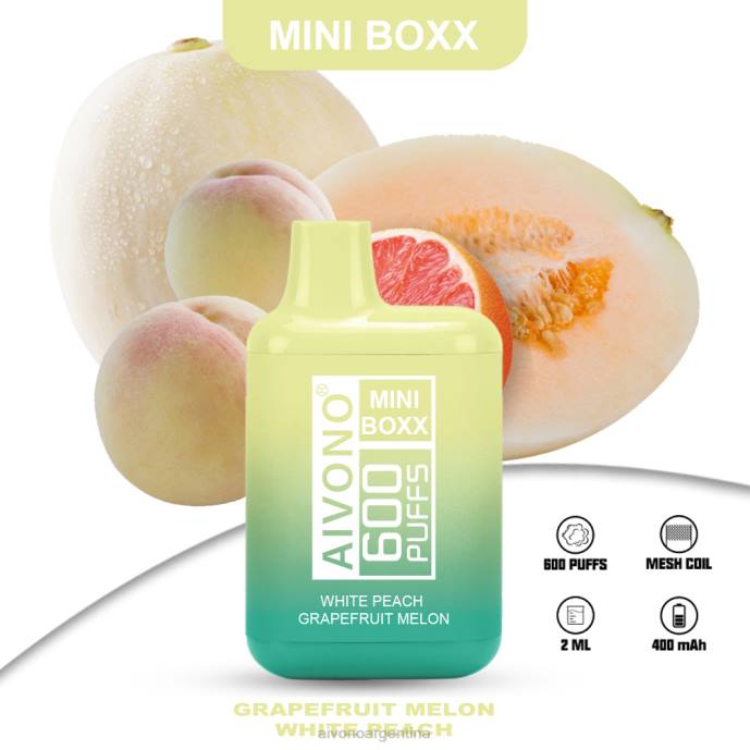 Aivono AIM MINI BOXX 600 melón melocotón blanco pomelo - T886241 Aivono Vaper