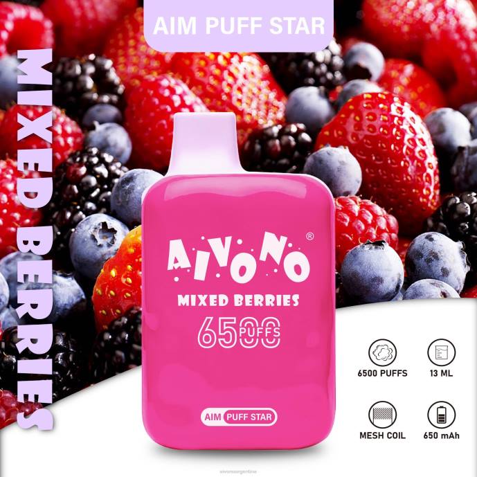 Aivono AIM PUFF STAR 6500 bayas mixtas - T886290 Aivono Reseñas