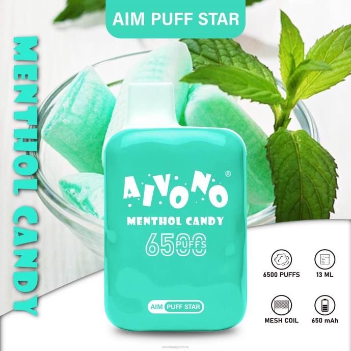 Aivono AIM PUFF STAR 6500 caramelo mentolado - T886295 Aivono Vaper