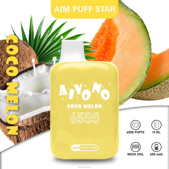 Aivono AIM PUFF STAR 6500 cocomelón - T886297 Aivono Argentina