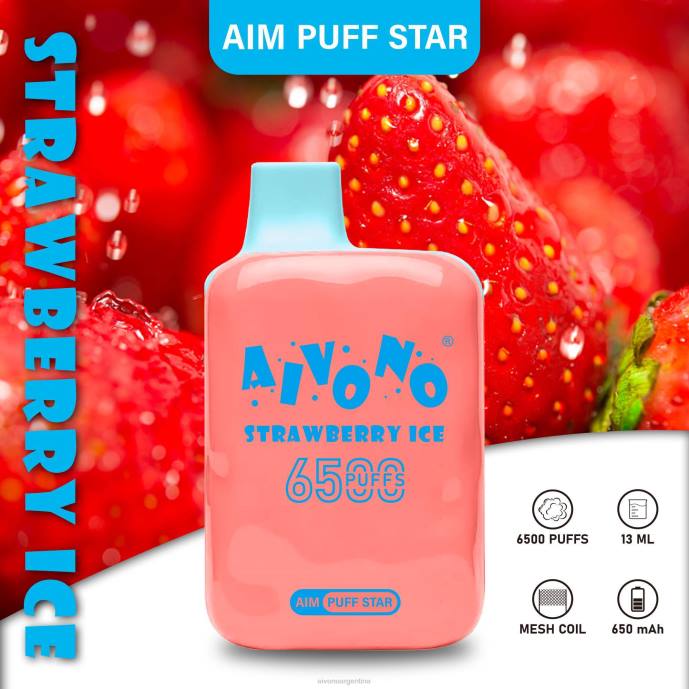 Aivono AIM PUFF STAR 6500 hielo de fresa - T886288 Aivono Argentina