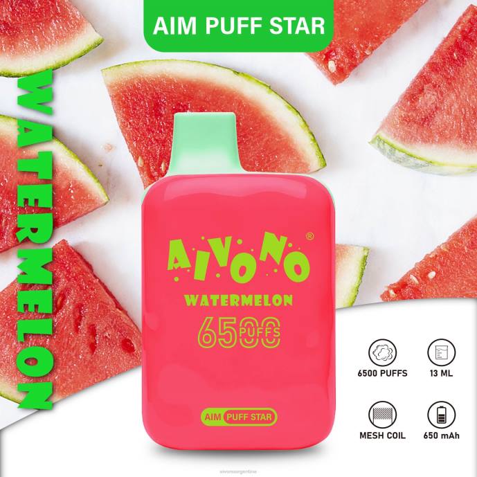 Aivono AIM PUFF STAR 6500 sandía - T886291 Aivono Argentina