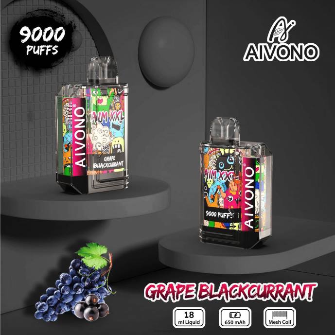 Aivono AIM XXL 9000 pegatina boca transparente grosella negra de uva - T88656 Aivono Reseñas