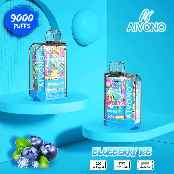 Aivono AIM XXL 9000 pegatina boca transparente hielo de arándanos - T88650 Aivono Reseñas