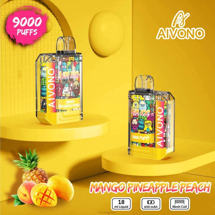 Aivono AIM XXL 9000 pegatina boca transparente mango piña durazno - T88649 Aivono Vaper