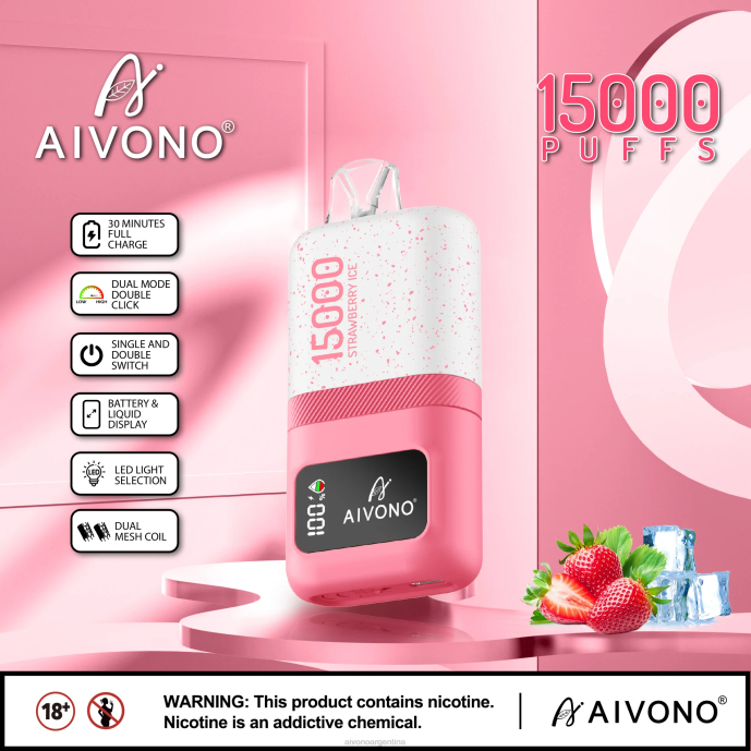 Aivono AIM magic 15000 hielo de fresa - T88671 Aivono Reseñas