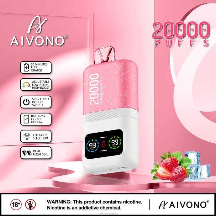 Aivono AIM magic 20000 hielo de fresa - T88674 Aivono Reseñas