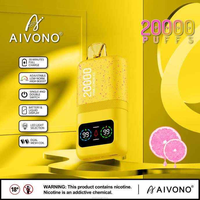 Aivono AIM magic 20000 hielo de limon rosa - T88683 Aivono Reseñas