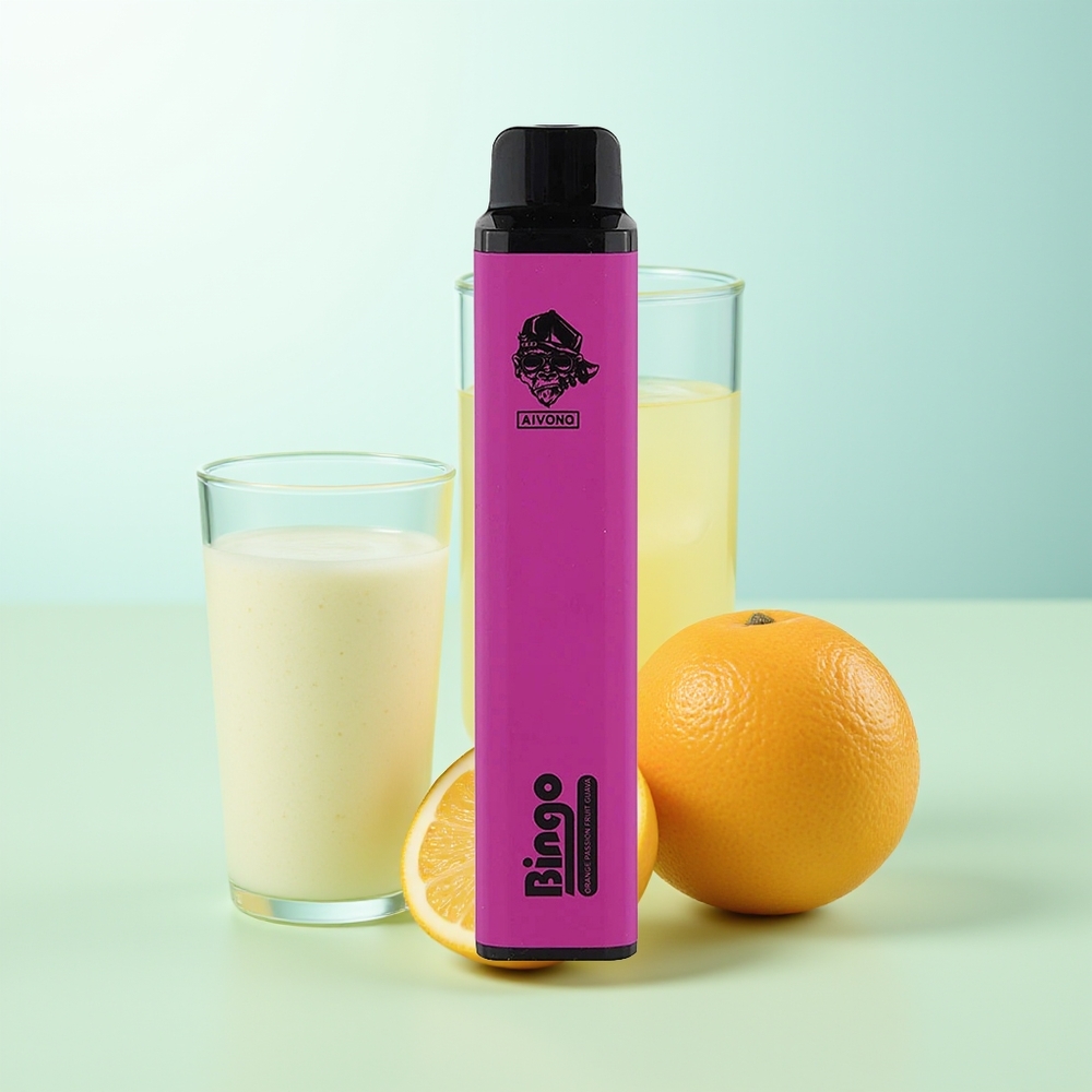 Aivono Aim Bingo 4000 Puffs Vape Desechable Naranja Maracuyá Guayaba