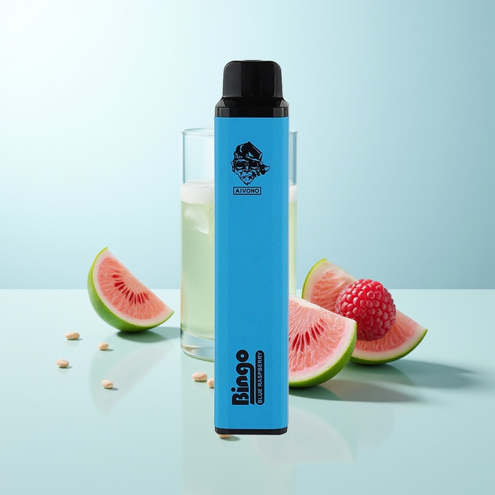 Aivono Aim Bingo 4000 Puffs Vape Frambuesa Azul 10mL 1000mAh Recargable
