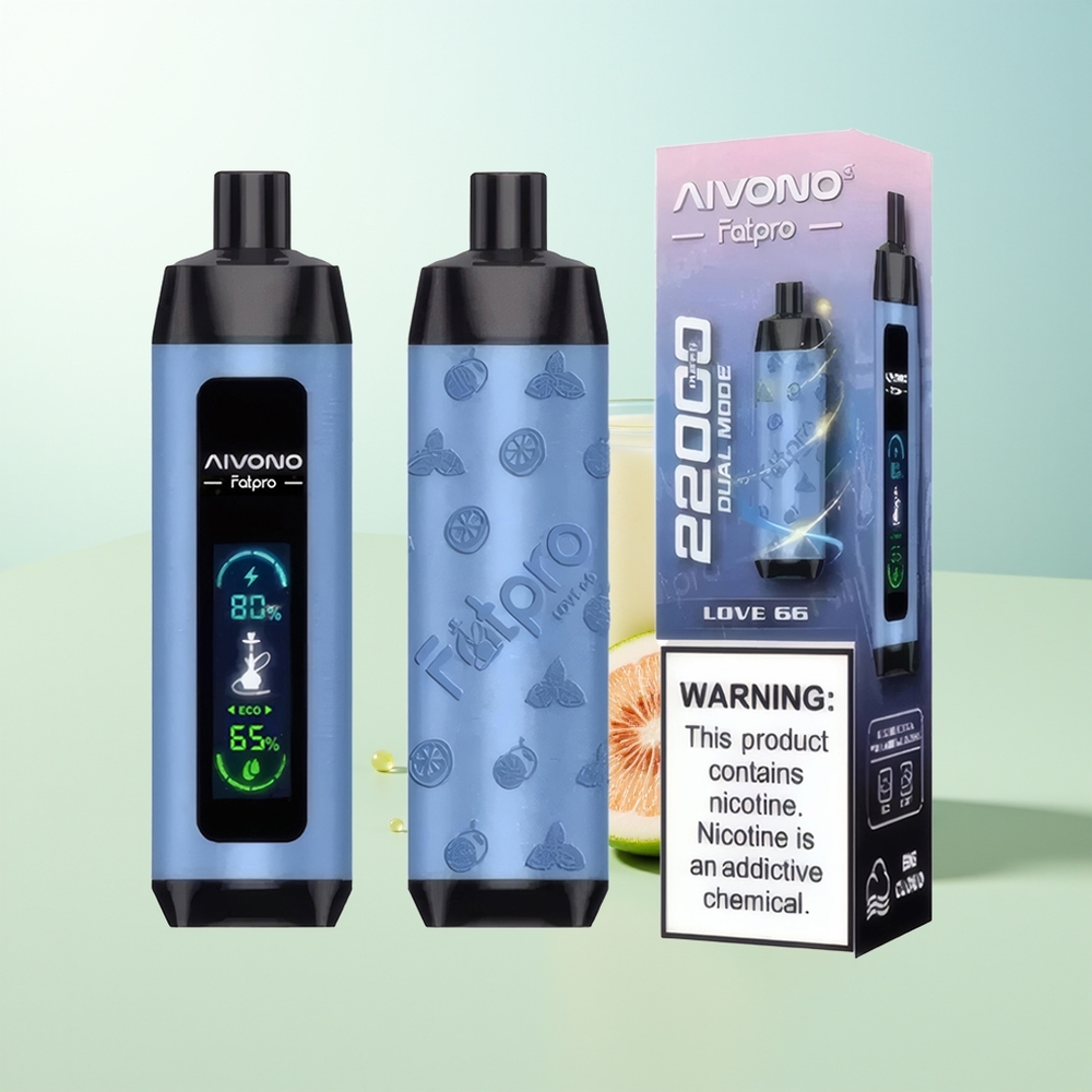 Aivono Aim Fatpro 22000 Puffs Amor 66 28ml 10 Sabores Rechargeable 600mah Dual Modes