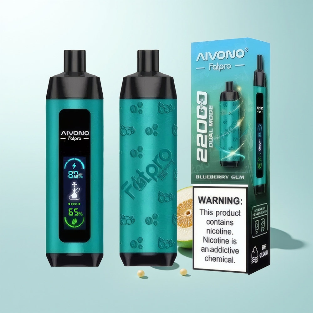 Aivono Aim Fatpro 22000 Puffs Arándano Azul Recargable 28ml 5 Nicotina Dual Modes