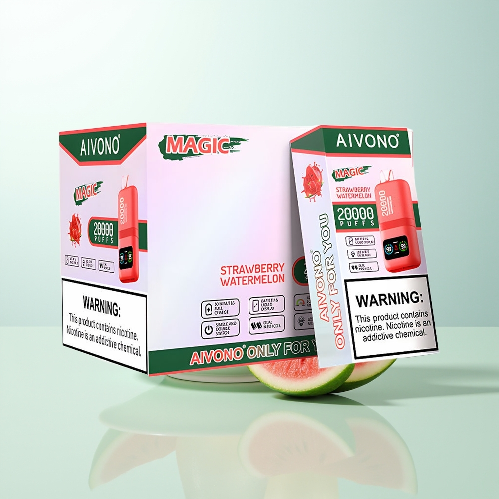 Aivono Aim Magic 20000 Bocados Fresa Sandía Dual Mesh Recargable LCD