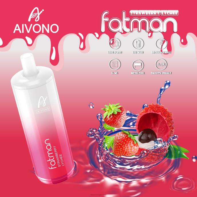 Aivono FATMAN 6800 lichi de fresa - T88623 Aivono Reseñas