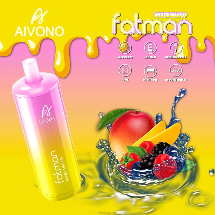 Aivono FATMAN 6800 mango mixto - T88626 Aivono Reseñas