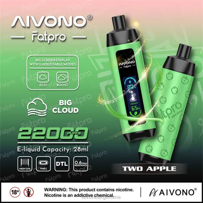 Aivono Fatpro 22000 dos manzanas - T8861 Aivono Vaper