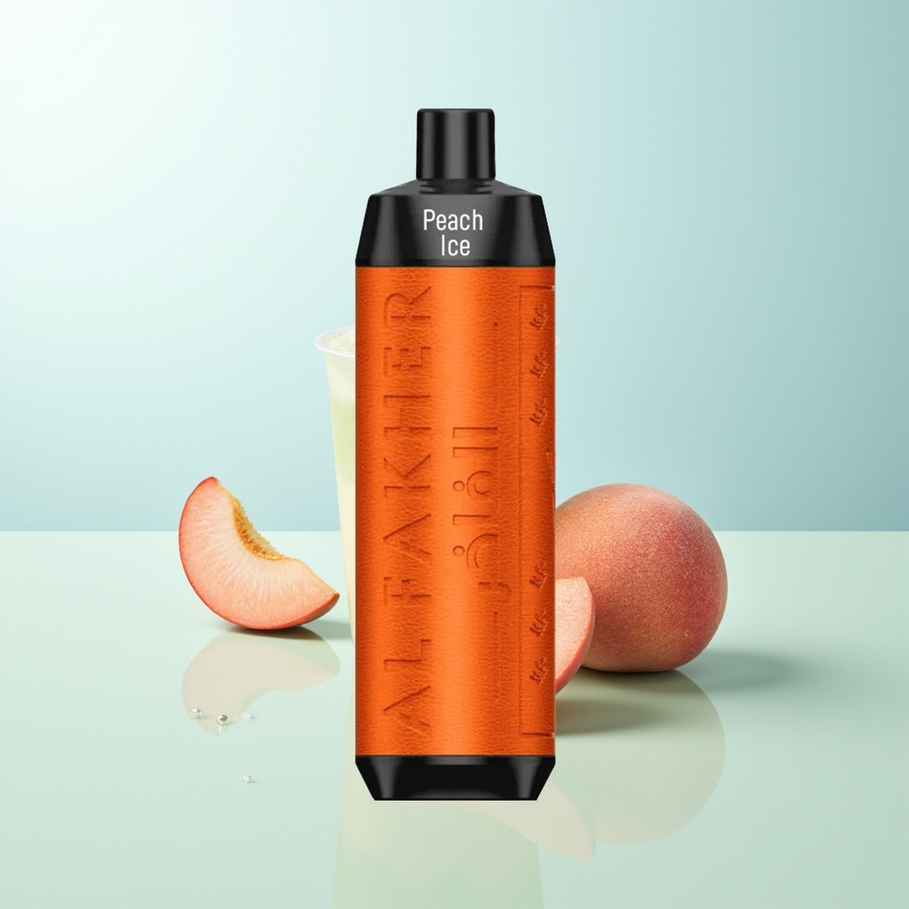 Al Fakher Crown Bar 8000 Melocotón Hielo Cristal Desechable 18ml 5mg 06ohm USB-C 600mAh