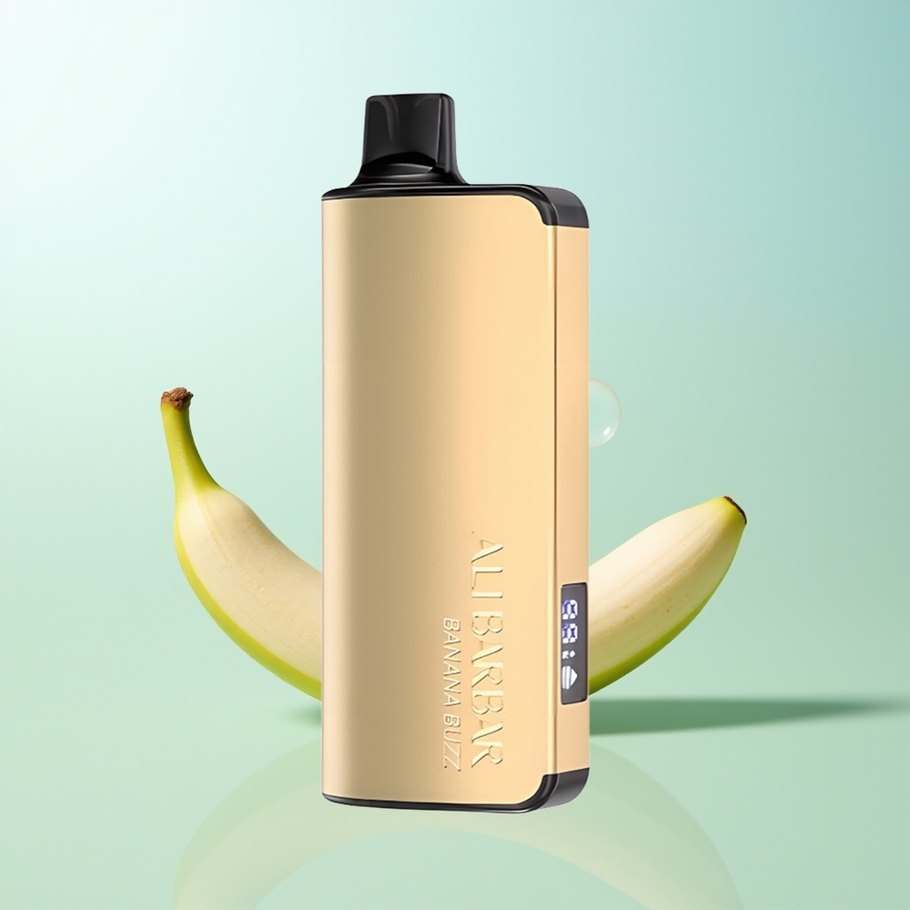 Alibarbar Ingot 9000 Puffs Vape Plátano Energía 22ml 2350mah LED