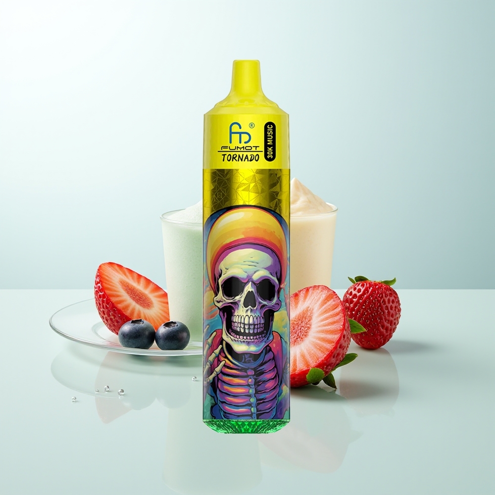 Fumot RandM Tornado 30000 Bocados Fresa Arándano Frambuesa 30mL 5 10 Ohm 600mAh LED