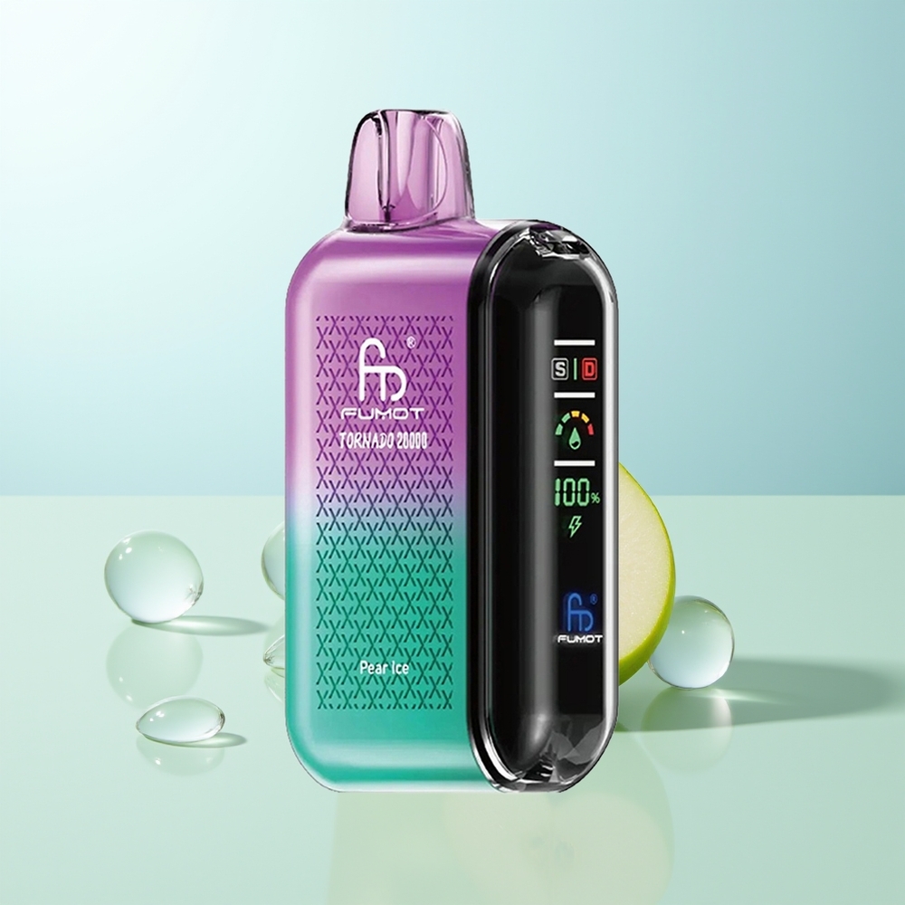 Fumot Tornado 20000 Puffs Pera Hielo Dual Mesh Coil Smart Display Airflow Control