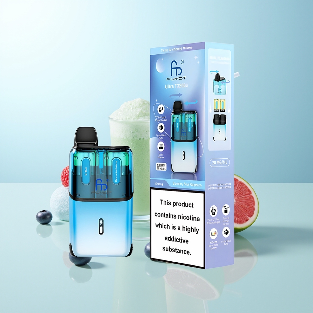 Fumot Ultra T32000 24ml Azul Dr - Arándano Frambuesa Ácida