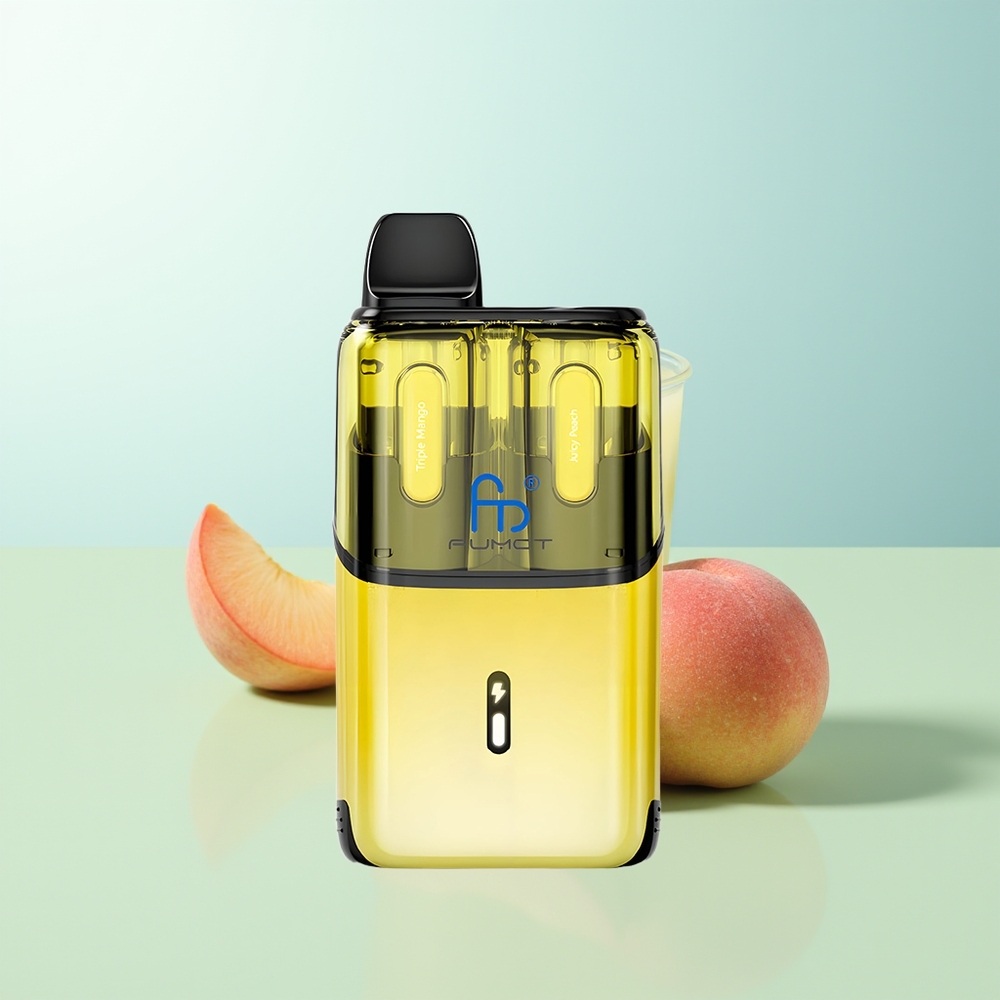 Fumot Ultra T32000 Triple Mango - Melocotón Jugoso 32000 Bocanadas 800mAh 24ml Tipo-C 20mg Malla Avanzada