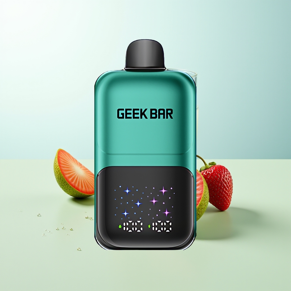 GEEK BAR 2GO 50000 Puffs Fresa  Kiwi Pantalla Interactiva Dual Tanques 20mL Recargable