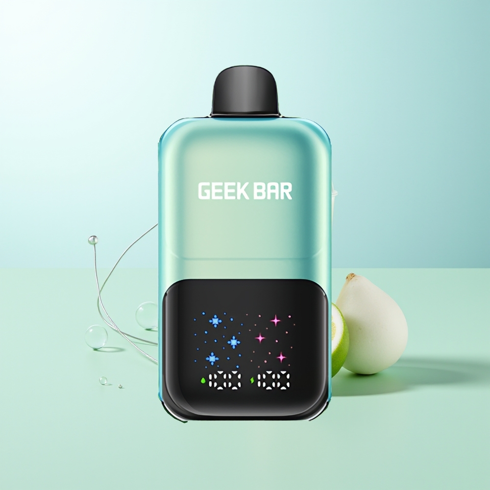 GEEK BAR 2GO 50000 Puffs Menta Fresca Hielo Pantalla Interactiva Niveles Ajustables Batería Recargable