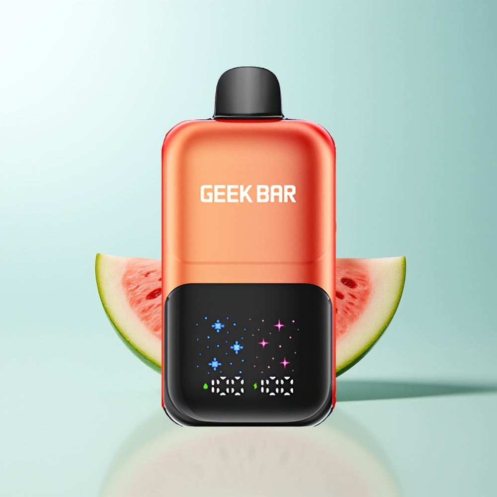 GEEK BAR 2GO 50000 Puffs Sandía Chicle Helado Pantalla Interactiva Dual Tanques Recargable