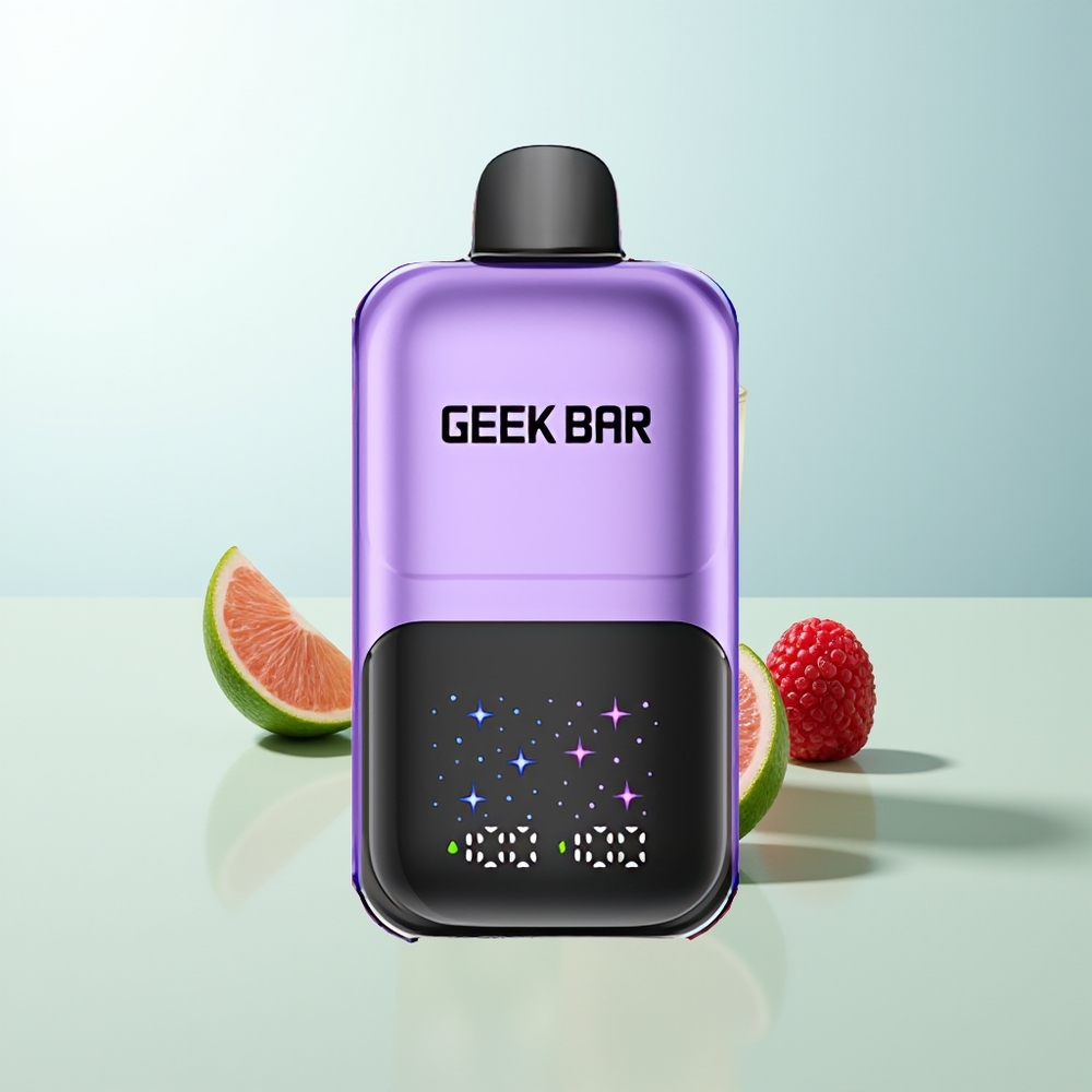 GEEK BAR 2GO 50000 Puffs Uva  Frambuesa Pantalla Interactiva Batería Recargable