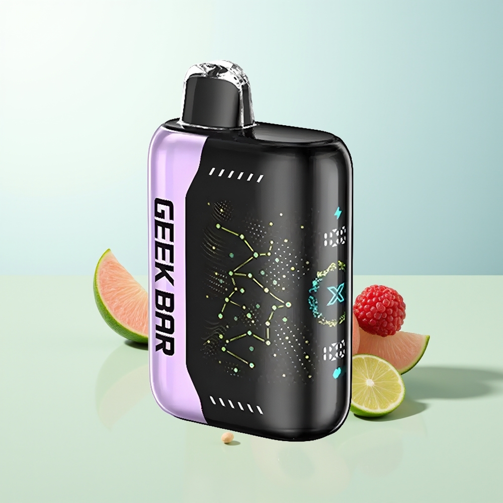 GEEK BAR Pulse X 25000 Puffs 18mL E-Líquido Nicotina 0-5 Pantalla Curva 3D Carga USB Tipo-C Doble Bobina Mesh