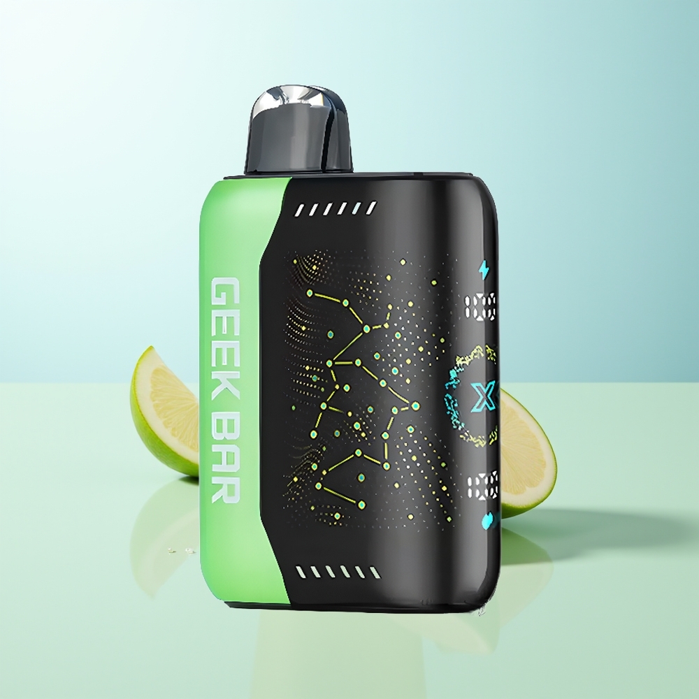 GEEK BAR Pulse X 25000 Puffs 18mL E-Líquido Nicotina 0-5 Pantalla Curva 3D Carga USB Tipo-C Doble Bobina Mesh