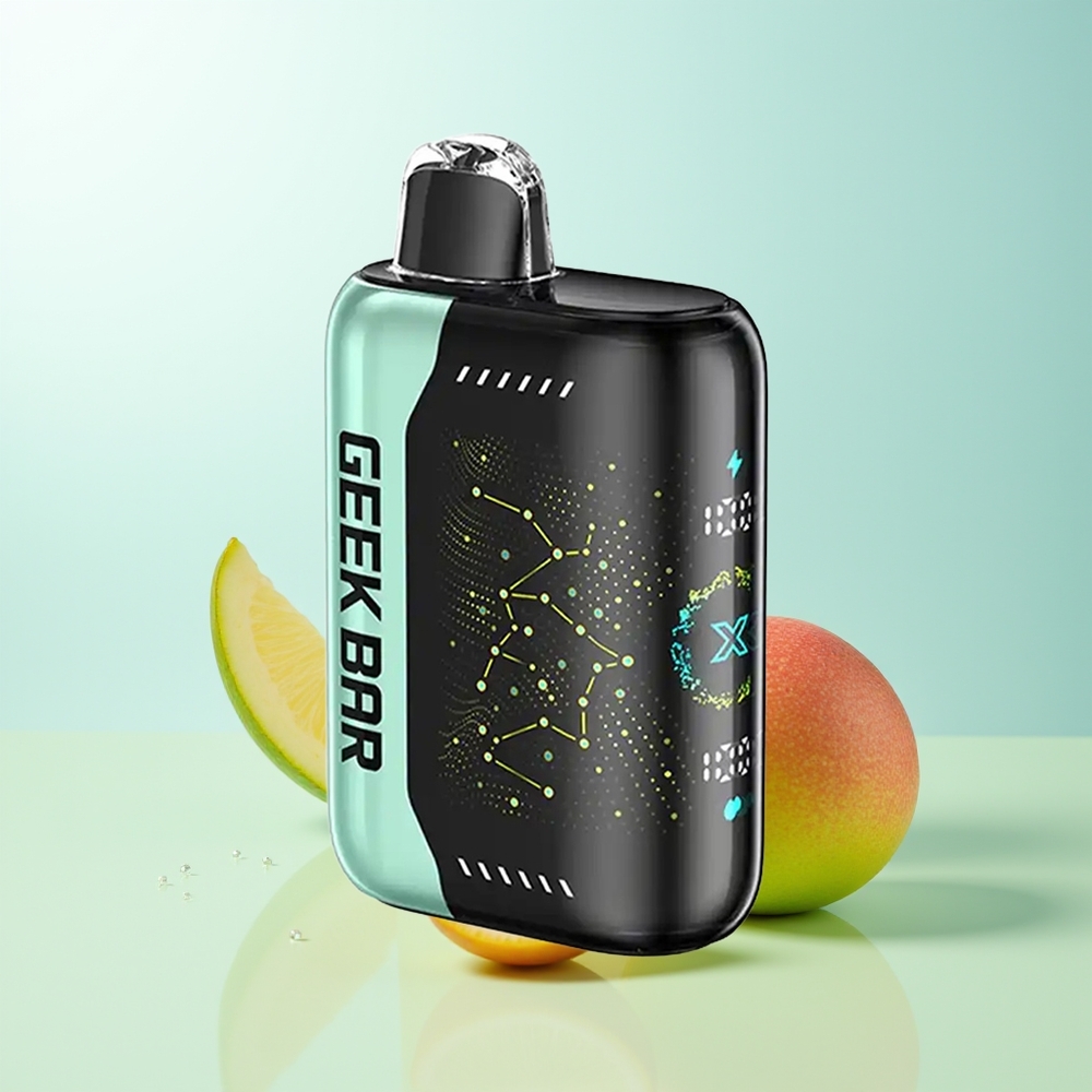 GEEK BAR Pulse X 25000 Puffs 18mL E-Líquido Nicotina 0-5 Pantalla Curva 3D Carga USB Tipo-C Doble Bobina Mesh