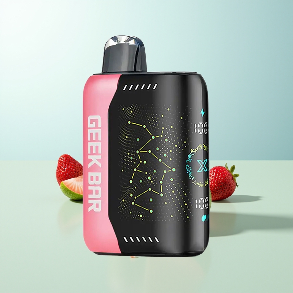 GEEK BAR Pulse X 25000 Puffs 18mL E-Líquido Nicotina 0-5 Pantalla Curva 3D Carga USB Tipo-C Doble Bobina Mesh