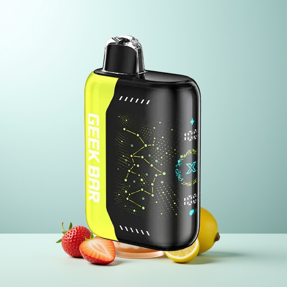 GEEK BAR Pulse X 25000 Puffs 18mL E-Líquido Nicotina 0-5 Pantalla Curva 3D Carga USB Tipo-C Doble Bobina Mesh