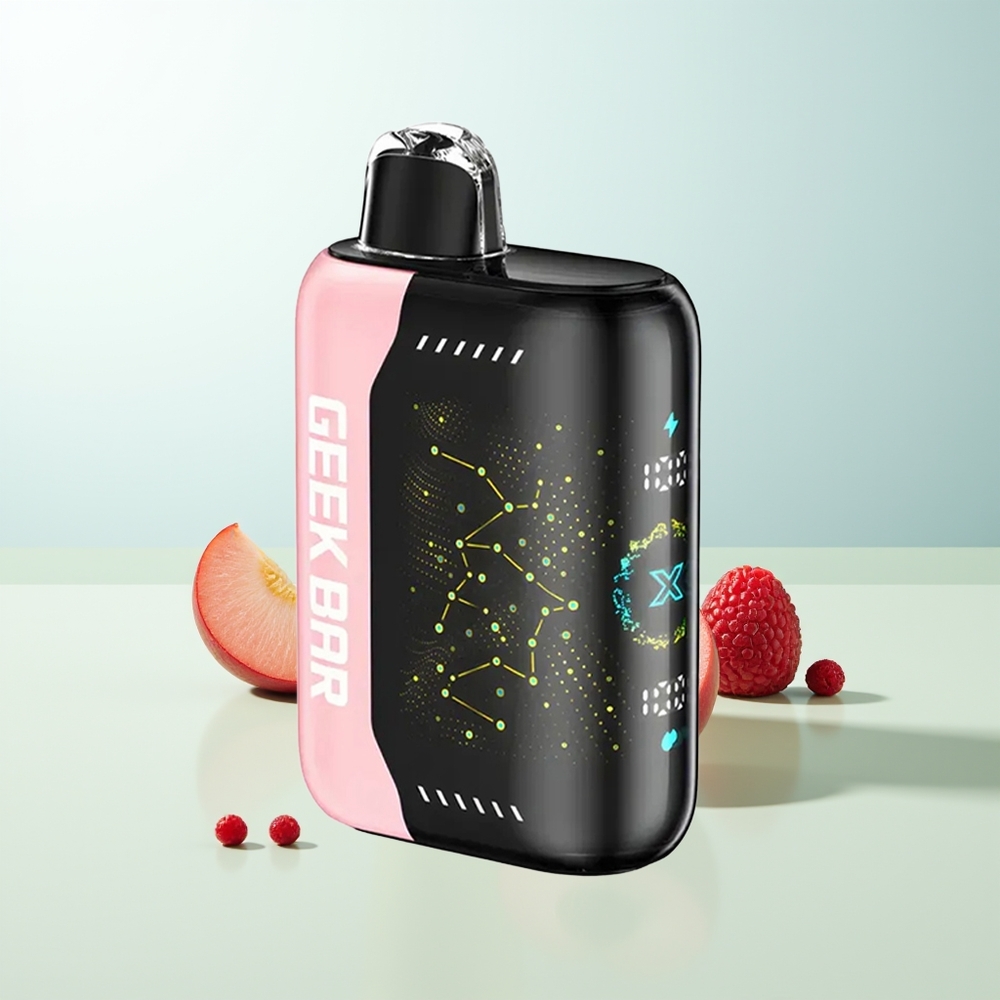 GEEK BAR Pulse X 25000 Puffs 18mL E-Líquido Nicotina 0-5 Pantalla Curva 3D Carga USB Tipo-C Doble Bobina Mesh