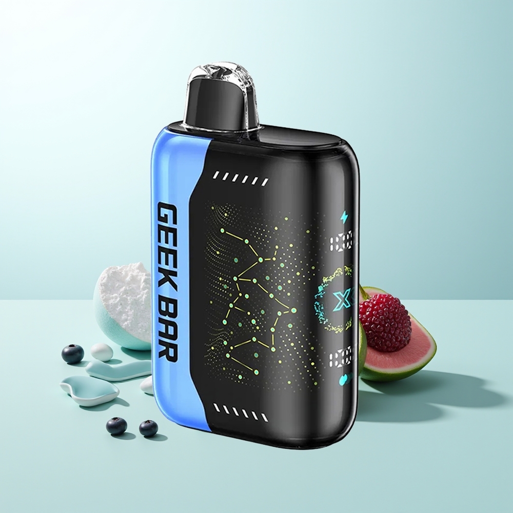GEEK BAR Pulse X 25000 Puffs 18mL E-Líquido Nicotina 0-5 Pantalla Curva 3D Carga USB Tipo-C Doble Bobina Mesh