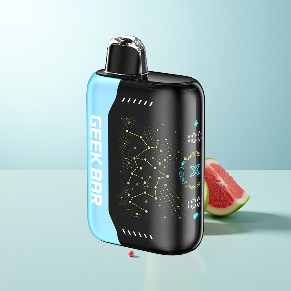 GEEK BAR Pulse X 25000 Puffs 18mL E-Líquido Nicotina 0-5 Pantalla Curva 3D Carga USB Tipo-C Doble Bobina Mesh